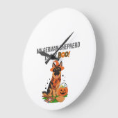 German Shepherd Halloween Costume  My German Sheph ラージ壁時計 (傾斜)