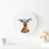 German Shepherd Halloween Costume  My German Sheph ラージ壁時計 (ホーム)