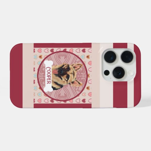 German Shepherd Heart iPhone 11 Pro Case  iPhoneケース (裏面横)