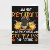 German Shepherd I Am Not Retired I'm Under New Man カード (正面)