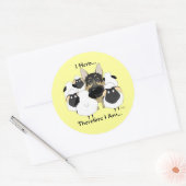 German Shepherd - I Herd...したがって、私はシールである ラウンドシール (封筒)