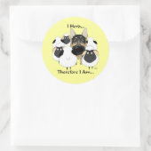 German Shepherd - I Herd...したがって、私はシールである ラウンドシール (バッグ)