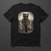 German Shepherd in a Soldier's Suit Tシャツ