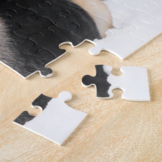 German Shepherd In Snow ジグソーパズル (側面)