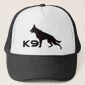 German Shepherd K9 Black キャップ (正面)