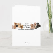German Shepherd Love & Support Card カード (裏面)