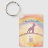 German Shepherd Memorial Keychain – Grief Music キーホルダー (正面)