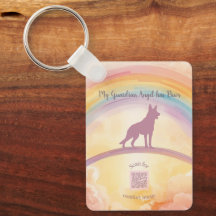 German Shepherd Memorial Keychain – Grief Music
