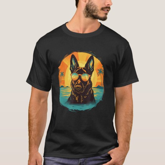 German Shepherd Men Women Kids_3 Tシャツ (正面)