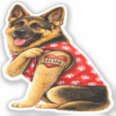 German Shepherd Mom Tattoo  シール (正面)