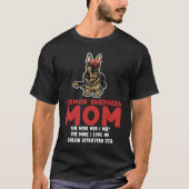 German shepherd mom the more men german shepherd tシャツ (正面)