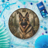 German Shepherd Mountain Forest Rustic ペーパープレート (パーティー)