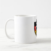 German Shepherd Mug with German Flag - Perfect Gif コーヒーマグカップ (左)