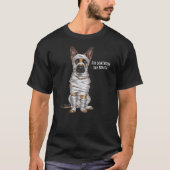 German Shepherd Mummy Halloween Dog Tシャツ (正面)