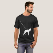 German Shepherd on a Leash GSD Dog MomパパPet Cu Tシャツ (正面フル)