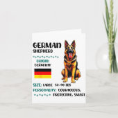 German Shepherd Origin Funny German Shepherd Lover カード (正面)