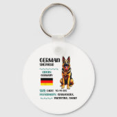 German Shepherd Origin Funny German Shepherd Lover キーホルダー (正面)