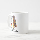 German Shepherd Origin Funny German Shepherd Lover コーヒーマグカップ (正面左)