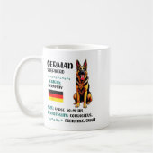German Shepherd Origin Funny German Shepherd Lover コーヒーマグカップ (左)