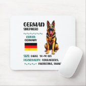 German Shepherd Origin Funny German Shepherd Lover マウスパッド (マウス)