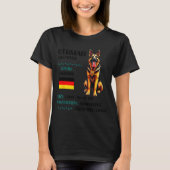 German Shepherd Origin Funny German Shepherd Lover Tシャツ (正面)