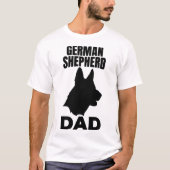 German Shepherd Papa Tシャツ (正面)