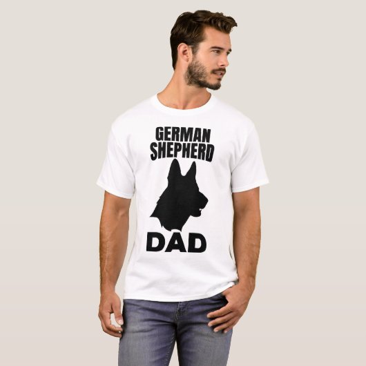 German Shepherd Papa Tシャツ (正面フル)