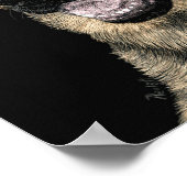 German Shepherd Pup – ポスター/プリント- "Rommel" ポスター (角)