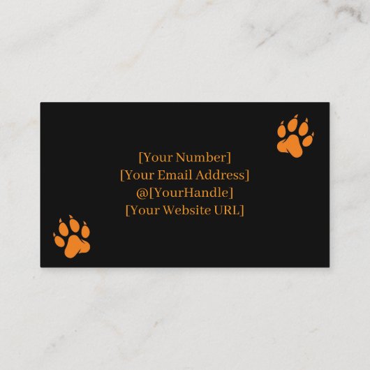 German Shepherd Puppies Kennel Business Card 名刺 (裏面)