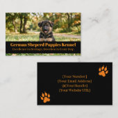German Shepherd Puppies Kennel Business Card 名刺 (正面/裏面)