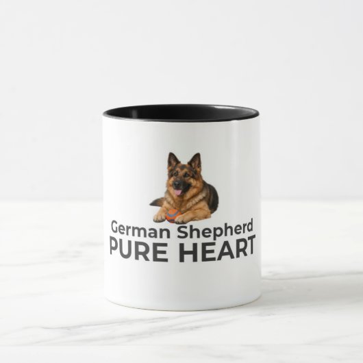 German Shepherd Pure Heart Mug – Loyal Dog Gift マグカップ (中央)