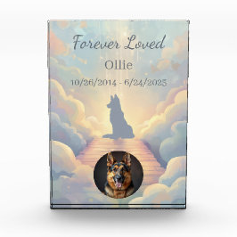 German Shepherd Rainbow Bridge Acrylic Photo Block フォトブロック