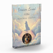 German Shepherd Rainbow Bridge Acrylic Photo Block フォトブロック (左)