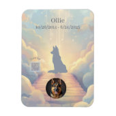 German Shepherd Rainbow Bridge Magnet マグネット (縦)