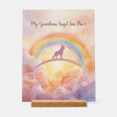 German Shepherd Rainbow Bridge Memorial Sign アクリルサイン (正面)