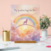 German Shepherd Rainbow Bridge Memorial Sign アクリルサイン (ウェディング)