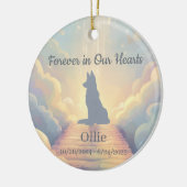 German Shepherd Rainbow Bridge Ornament セラミックオーナメント (左)