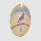 German Shepherd Rainbow Bridge Ornament with Music オーナメント (正面)