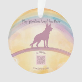 German Shepherd Rainbow Bridge Ornament with Music オーナメント