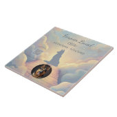 German Shepherd Rainbow Bridge Photo Tile タイル (側面)