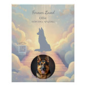 German Shepherd Rainbow Bridge Poster ポスター (正面)