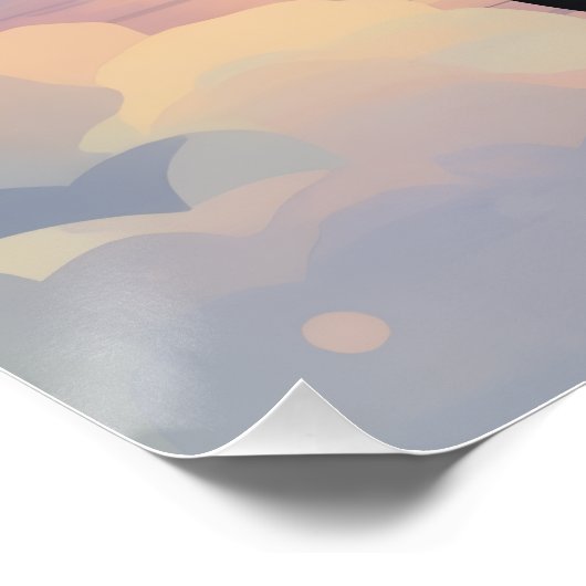 German Shepherd Rainbow Bridge Poster ポスター (コーナー)