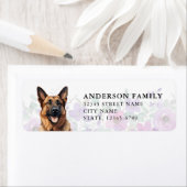 German Shepherd Return Address Labels ラベル (インサイチュ)