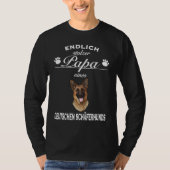 German Shepherd s Proud Dog Dad Shepherd Tシャツ (正面)