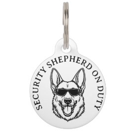 German Shepherd Security ID Tag ペット　ネームタグ