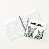 German Shepherd Shar pei & Lab Notebook ノートブック (内部)