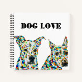 German Shepherd Shar pei & Lab Notebook ノートブック (正面)