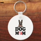 German Shepherd Stickers – ドイツの羊飼い犬の母 キーホルダー (正面)