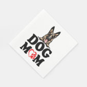 German Shepherd Stickers – ドイツの羊飼い犬の母 スタンダードランチョンナプキン (角)