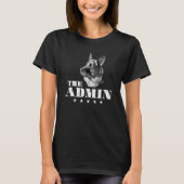 German Shepherd The Admin Dog Tシャツ (正面)